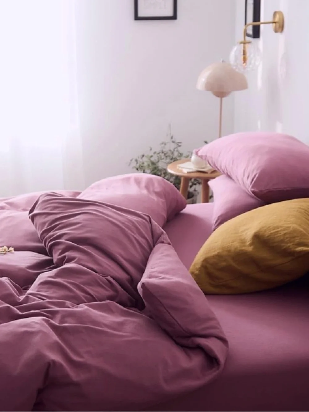 Purple Mauve 3 Piece Duvet Cover Set - Twin XL